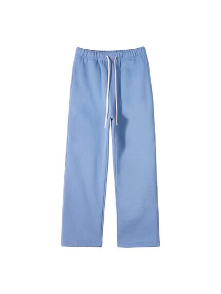 Unisex Sky Blue Straight Sweatpants