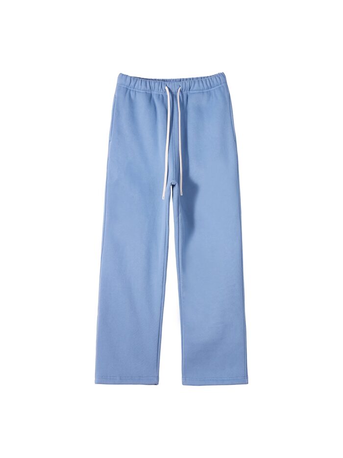 Unisex Sky Blue Straight Sweatpants